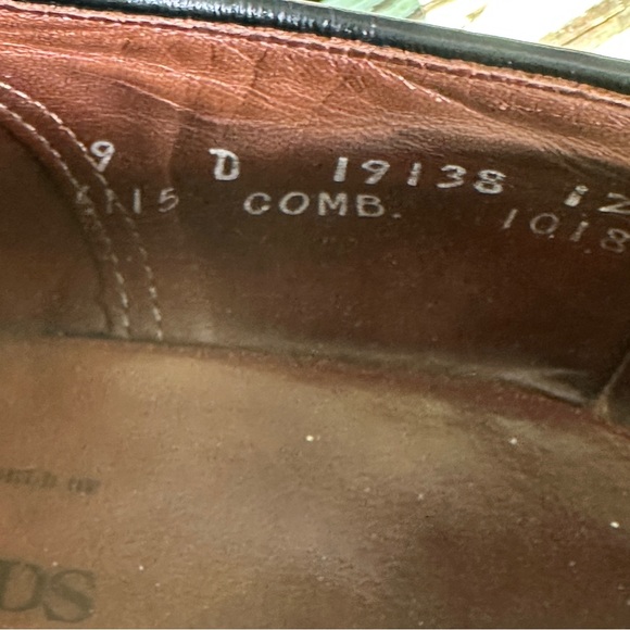 Allen Edmonds Dress Shoes‎ Genuine Shell Black Leather Mens Size 9D Comb 19138 - Picture 5 of 7